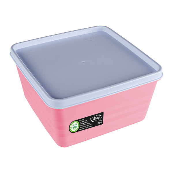 pote Pote Quadrado Hermético 1,5 litros Joy - Alves Plastic l ModoMix