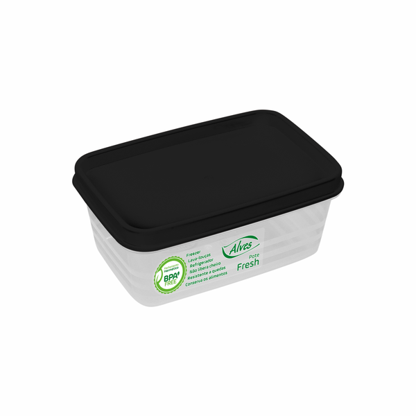 Pote Retangular Hermético 250 ml Fresh - Alves Plastic l ModoMix