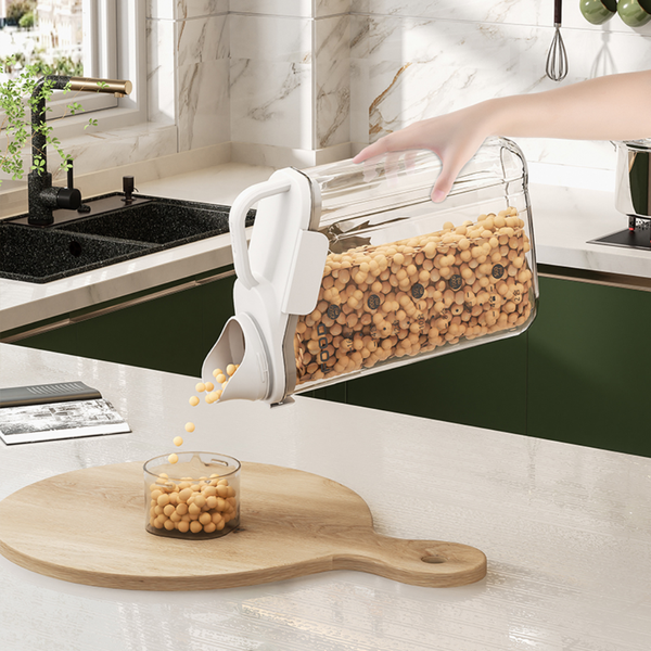 Cookie Cop＆Talking Peanut Dispenser 2点 Dispenser com Trava Hermética Bico e Copo Dosador AzulCéu–AlvesPlastic
